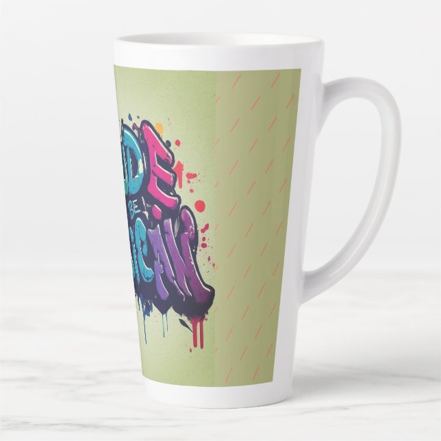 Proud to be American Latte Mug (Right)