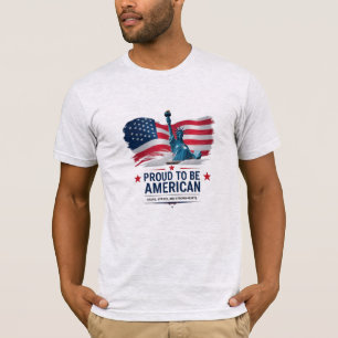 Proud to Be American T-Shirt Bella+Canvas Libert