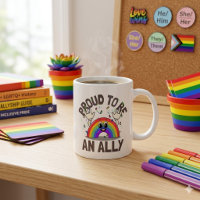 Proud To Be An Ally Rainbow Celebration