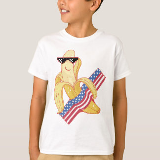 Proud to be an American 4th of July Banana Meme T-Shirt