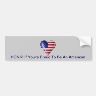 Proud To Be An American Bumper Sticker