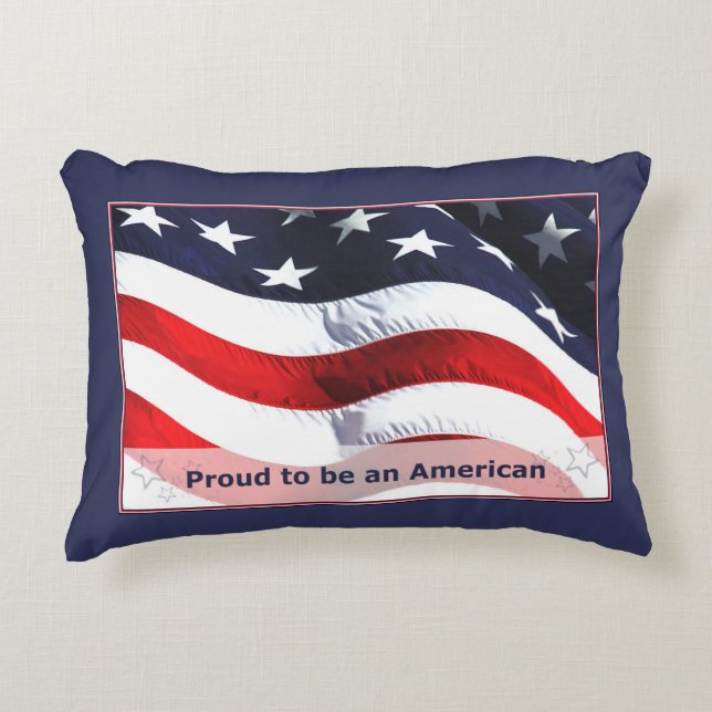 Proud to Be an American Pillow (Front)