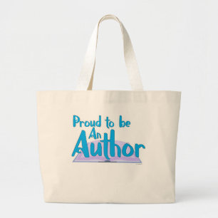  Proud To Be An Author Epic Writing Design Large Tote Bag
