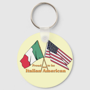 Proud To Be An Italian-American Keychain