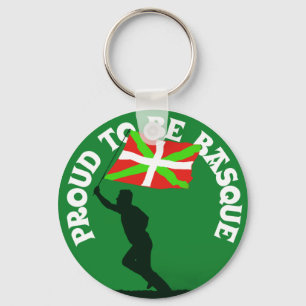 "Proud to be Basque" Keychain