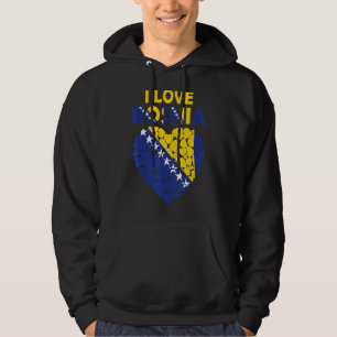 Proud To Be Bosnian I Love Bosnia Flag Bosnia Hoodie
