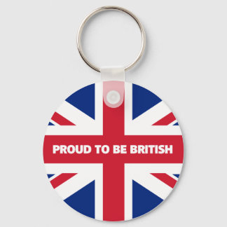 Proud to be British Keychain