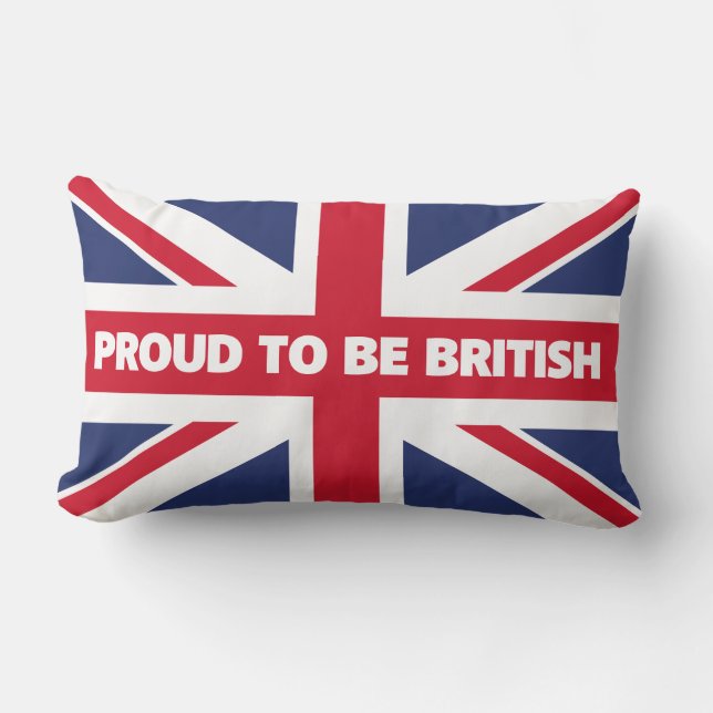Proud to be British Lumbar Pillow (Front)