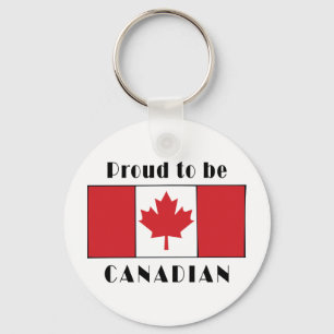 Proud To Be Canadian Keychain