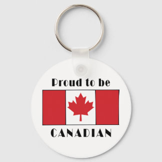 Proud To Be Canadian Keychain