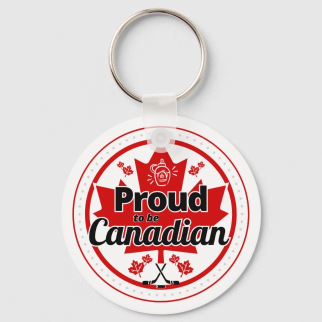 Proud to be Canadian Keychain (Front)