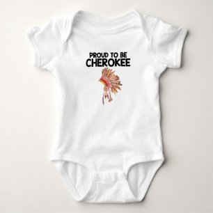Proud To Be Cherokee Native American Baby Bodysuit