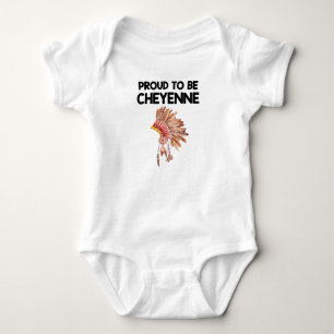 Proud To Be Cheyenne Native American Baby Bodysuit