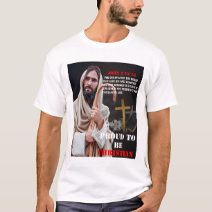 Proud To Be Christian With Bible Verse T-Shirt