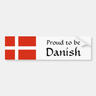 Proud to Be Danish! Bumper Sticker
