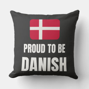 Proud to be Danish Throw Pillow