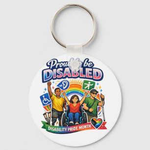 Proud to Be Disabled Keychain