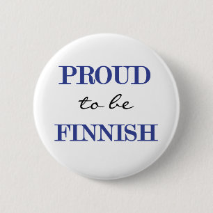 Proud To Be Finnish 2 Inch Round Button