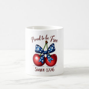 Proud to Be Free Cherry Mug