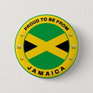 Proud To Be From Jamaica 2 Inch Round Button
