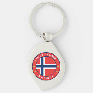 Proud To Be From Norway Keychain