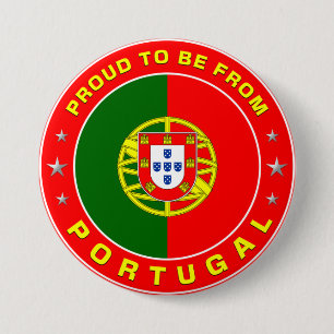 Proud To Be From Portugal 3 Inch Round Button