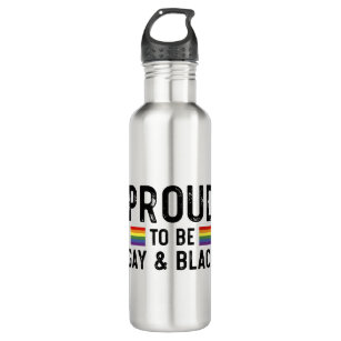 Proud To Be Gay And Black 710 Ml Water Bottle