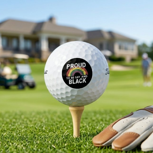 Proud To Be Gay And Black Pride Month 2025 Golf Balls (Creator Uploaded)