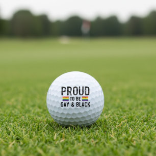 Proud To Be Gay And Black Pride Month 2026 Golf Balls