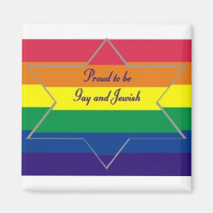 Proud to be Gay & Jewish Magnet