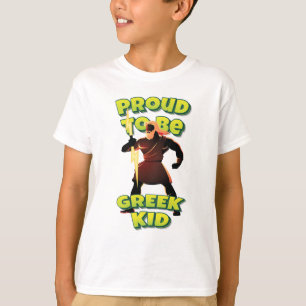 Proud To Be Greek Kid Zeus Greek God T-Shirt
