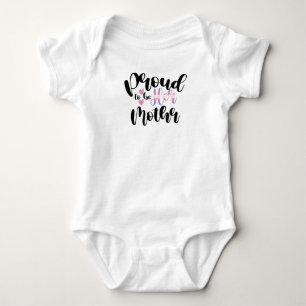 Proud To Be Her Mom LGBTQ Transgender Parent Trans Baby Bodysuit