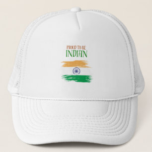 Proud to Be Indian Tricolor Hat Patriotic India