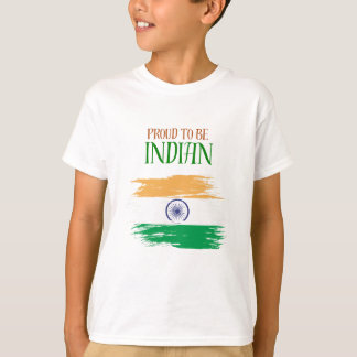 Proud to Be Indian Tricolor Kids T-Shirt |