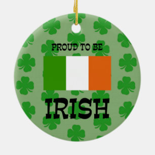 Proud to be Irish, Ceramic Ornament