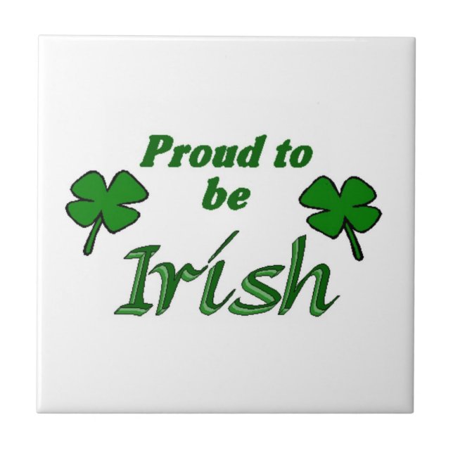 Proud to be Irish Tile (Front)