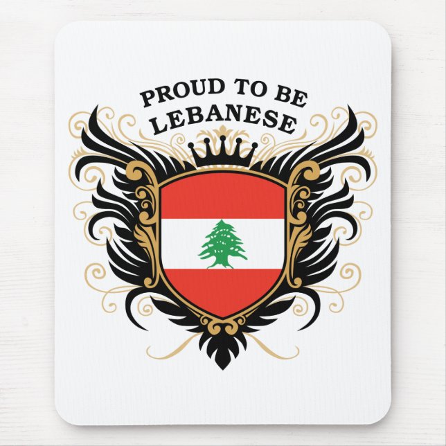 Proud to be Lebanese Mouse Pad (Front)