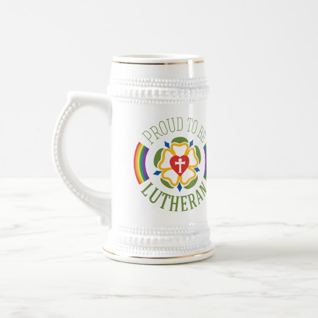 "Proud to be Lutheran" Beer Stein (Left)