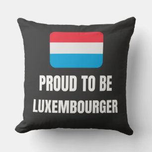 Proud to be Luxembourger Throw Pillow