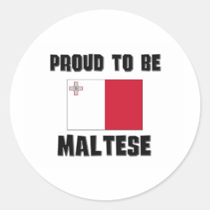 Proud To Be MALTESE Classic Round Sticker