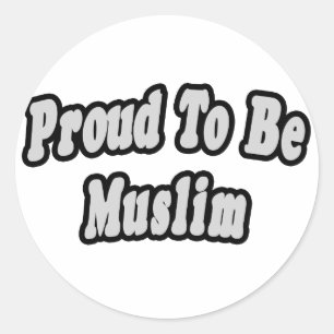 Proud To Be Muslim Classic Round Sticker
