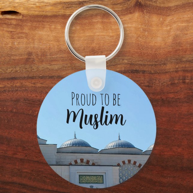 Proud to be Muslim Keychain (Back)