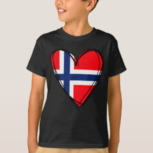 Proud to be norwegian dad mom boy kid cool norway T-Shirt