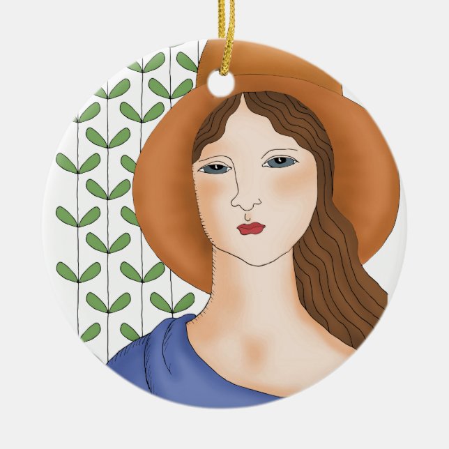 Proud to be Organic Ceramic Ornament (Front)