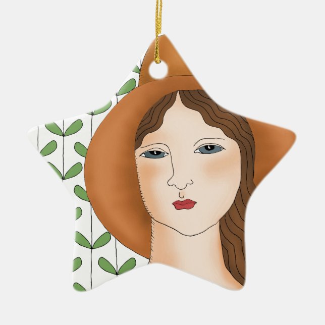 Proud to be Organic Ceramic Ornament (Front)