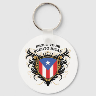 Proud to be Puerto Rican Keychain