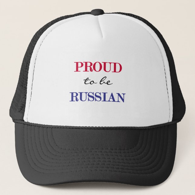 Proud To Be Russian Trucker Hat (Front)