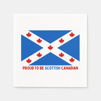 PROUD TO BE SCOTTISH CANADIAN! NAPKIN