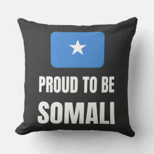 Proud to be Somali Throw Pillow