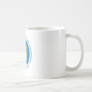 Proud to be Ukrainian sign with Coat of Arms Coffee Mug